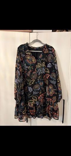 Pour moi black Sian chiffon dress