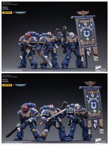 Joytoy Warhammer 40K Ultramarines Heroes of the Chapter Set of 3  1/18 Scale Action Figure
