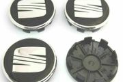 4x SEAT 63mm Wheel Centre Caps