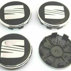 4x SEAT 63mm Wheel Centre Caps