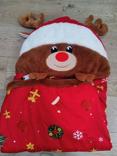 Kids Rudolph Christmas sleeping bag