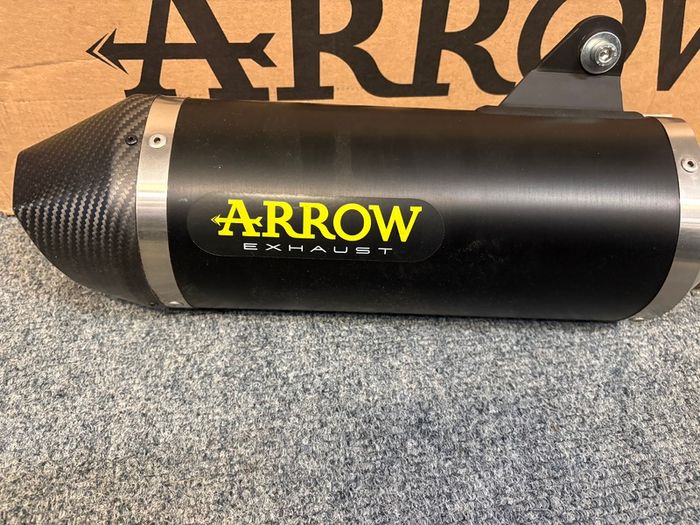 Arrow Exhaust Muffler Silencer  Race-tech Aluminium Dark End Cap Carbon Homologated Ece Euro5 For Cf Moto 800 Mt Sport / Touring 22 - 24