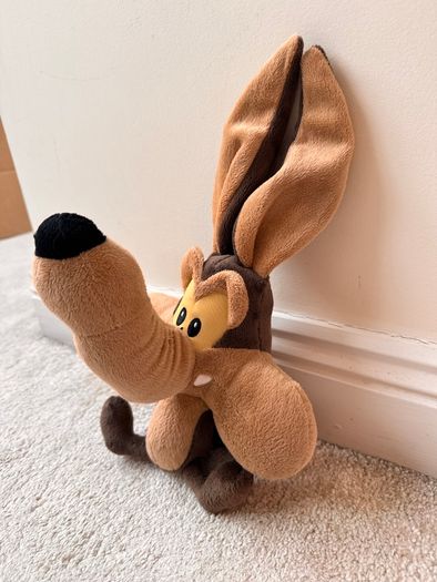 Vil Coyote Big Headz Looney Tunes TTC Global Plush Soft approx. 20 cm. (without ears) Used Please see photos