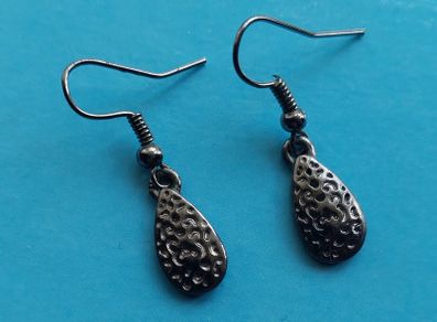 Earrings - pewter colour