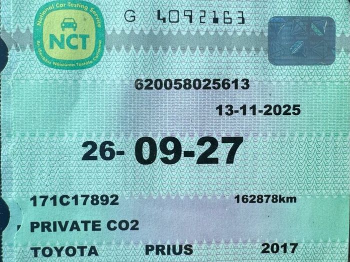 Toyota Prius 2017 Irish car