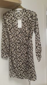 Price Drop "vila", Ladies, Wrap, Black Graphic Print, Size 38/10, Bnwt, Price Drop