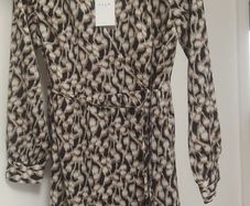 Price Drop "vila", Ladies, Wrap, Black Graphic Print, Size 38/10, Bnwt, Price Drop