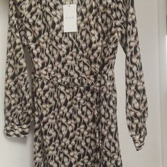 Price Drop "vila", Ladies, Wrap, Black Graphic Print, Size 38/10, Bnwt, Price Drop
