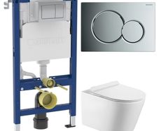Alpha Geberit frame and flush plate and elegance pan pack