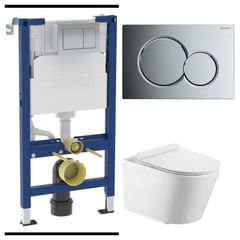 Alpha Geberit frame flush plate and elegance pan pack