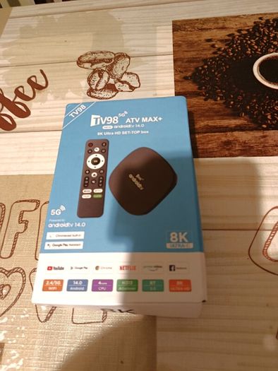 Brand New Android TV Box Android 14 with Google Voice Remote