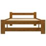Bed Frame Honey Brown Solid Pine Wood 90x200 cm Image 4