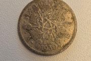 1930 British Six Pence coin featuring King George V