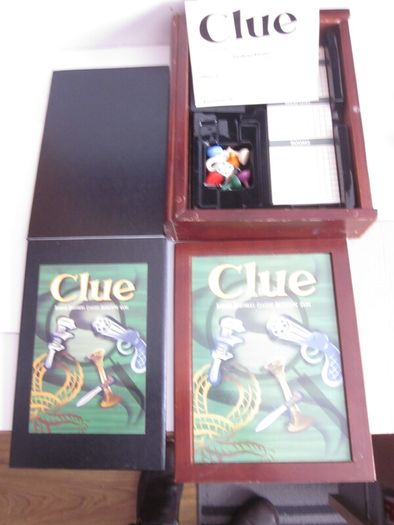 Clue Classic Detective Game Wooden Box