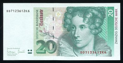 Germany (Federal Republic) 20 German Mark Banknote 1993 P-39b (UNC)