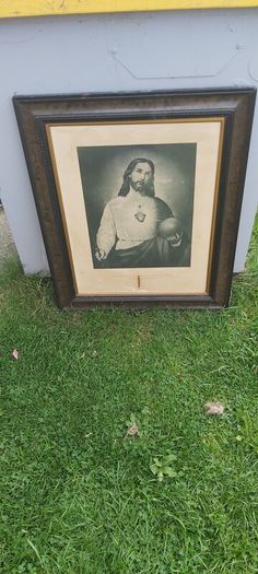 A Sacred Heart Framed Picture