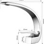 Bathroom Taps Basin Mixer Tap Chrome Single Lever Bathroom Sink Taps Modern Basin Tap 1 Hole Brass, Mono Sink Faucet with Hot and Cold G1/2 Adaptor for Washroom, Cloakroom Image 6