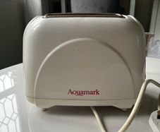 White Aquamark Toaster