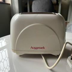 White Aquamark Toaster