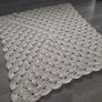 Stunning handmade cream christening blanket Image 2