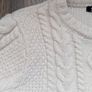 Next Boys Cream Cable Knit Jumper Size 6-7 years Image 2