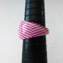 Pink White Lucite Ring Image 2
