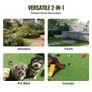 Artifical Grass Tiles Interlocking Turf Deck Set, 18 Pack 305x305mm, Synthetic Fake Grass Self-draining Mat Flooring Decor Pad, Perfect For Multi-Purpose Image 6