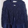 Uk 10 Eliza J 2 piece Navy Midi Dress and Lace Jacket Image 3