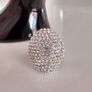 Platinum Plated Crystal Ring Image 6