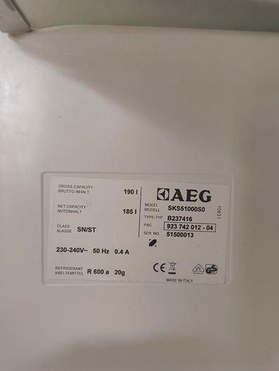 Aeg Built In Fridge