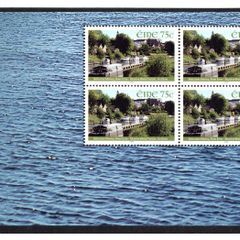 2006 Ireland Inland Waterways of Ireland Commemorative Stamps Booklet Pane featuring featuring Belturbert Marina, River Erne  Mint Never Hinged (MNH). Hibernian HP167