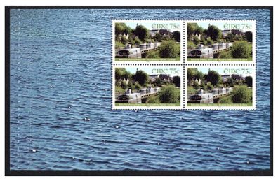 2006 Ireland Inland Waterways of Ireland Commemorative Stamps Booklet Pane featuring featuring Belturbert Marina, River Erne  Mint Never Hinged (MNH). Hibernian HP167