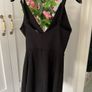 Black playsuit wrap effect with fringing large Image 9