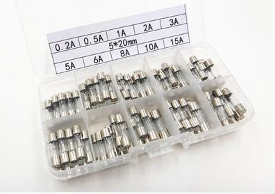 Quick Blow Glass Tube Fuse Assortment Kit