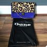 Dune Leopard Print Suede Clutch Bag Image 2