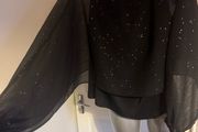 Coast black / pink details cape blouse size UK14 EU42 Perfect condition Postage included