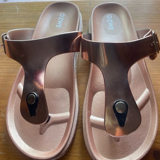 Stunning rose gold sandals brand new