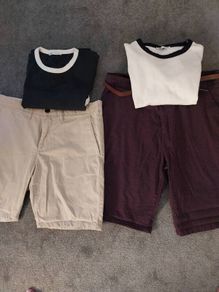 mens shorts& tee shirts chino & Zara