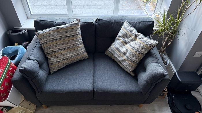 Dark Grey 2-Piece Sofa Set