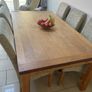 Oak Dining table & 6 chairs Image 3