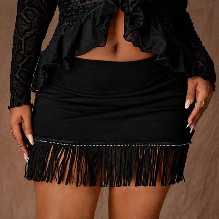 Fabulous Skirt with Sparkly Tassels size 20