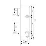 Tesa Assa Abloy 421038AI Single Point Sliding Lever Lock for Stainless Steel Metal Profiles Entry 25 mm Image 2
