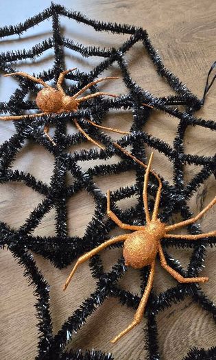 Set of 2 Halloween spider web