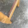 2 solid wood bar stools. Image 3