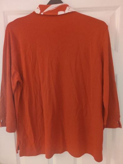 Gray Osbourn red blouse size UK22 EU50 Postage included