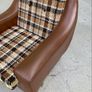 Vintage 1970s armchair on castors. Image 5