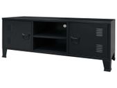 TV Cabinet Metal Industrial Style 120x35x48 cm Black