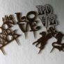 Love Acrylic  Wedding CakeTopper Anniversary Decor Sings Just Married Image 3