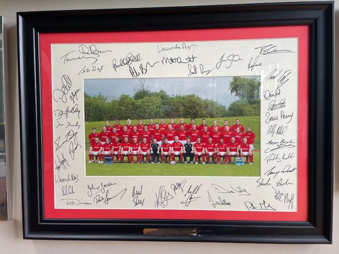 Munster Rugby 2012 signed framed team photo