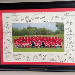 Munster Rugby 2012 signed framed team photo